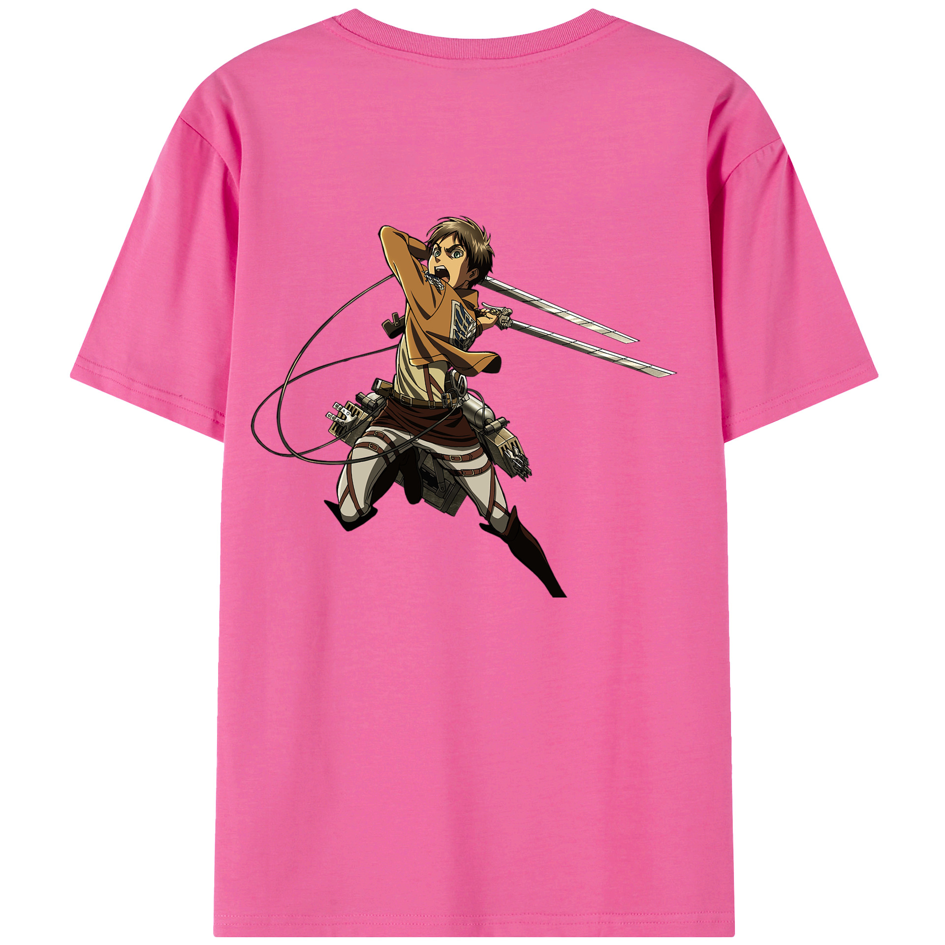 （画像用） 進撃の巨人 エレン･イェーガー Attack on Titan Eren Jäger レディース半袖Tシャツ(バックプリント)